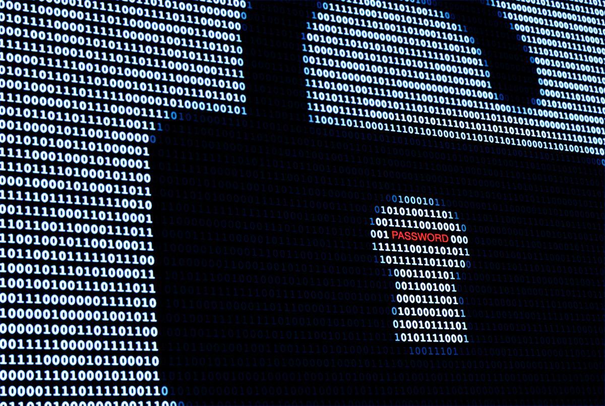 Digital Padlock with pasword management words on it