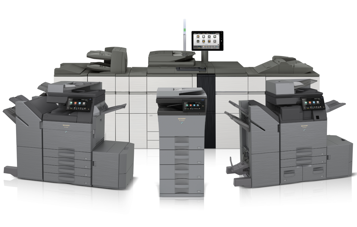 Collage Image of Sharp MFPs